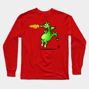 Fire breathing dragon Long Sleeve T-Shirt